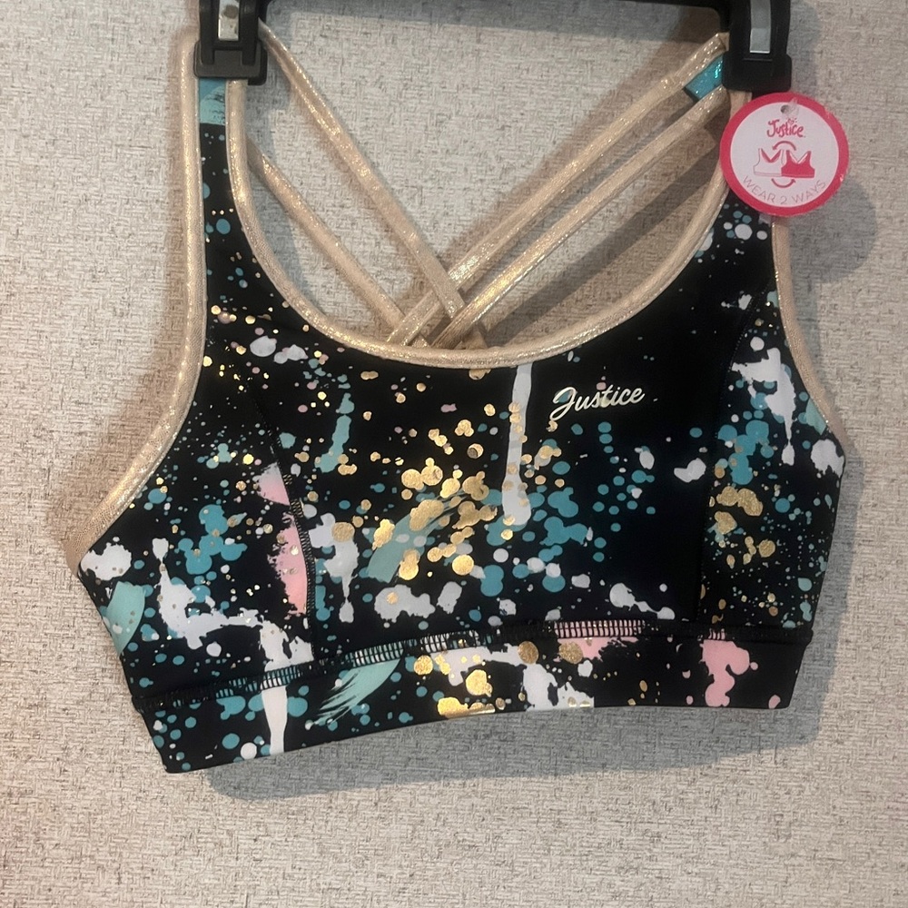 Justice Multicolor Sports Bra